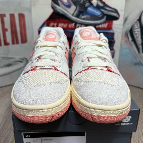 New Balance 550 Desert Pink Sea Salt Shoes GS
5.5Y/7W, 6Y/7.5W, 6.5Y/8W, 7Y/8.5W - Picture 4 of 13